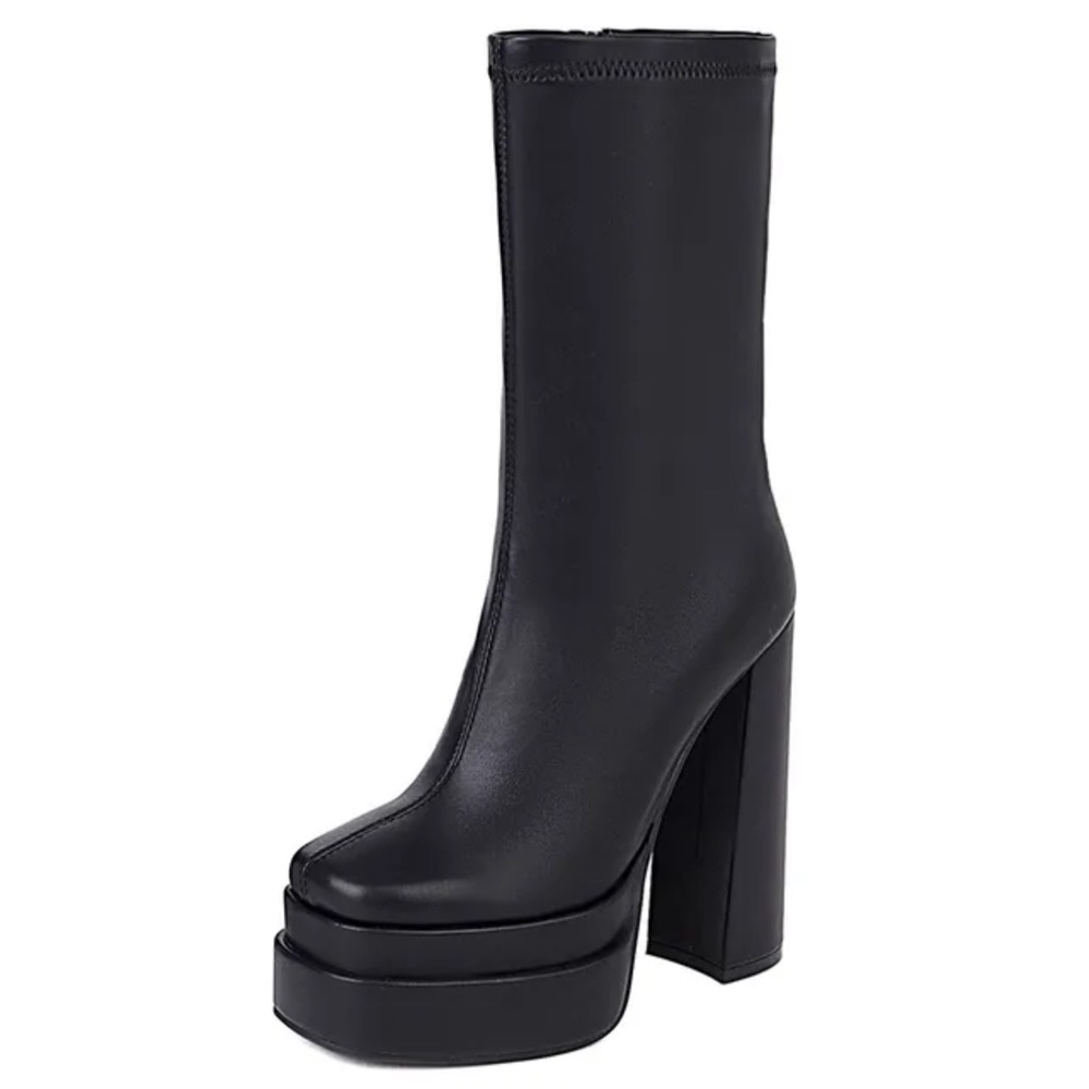 Boots For Women Platform Chunky Heel